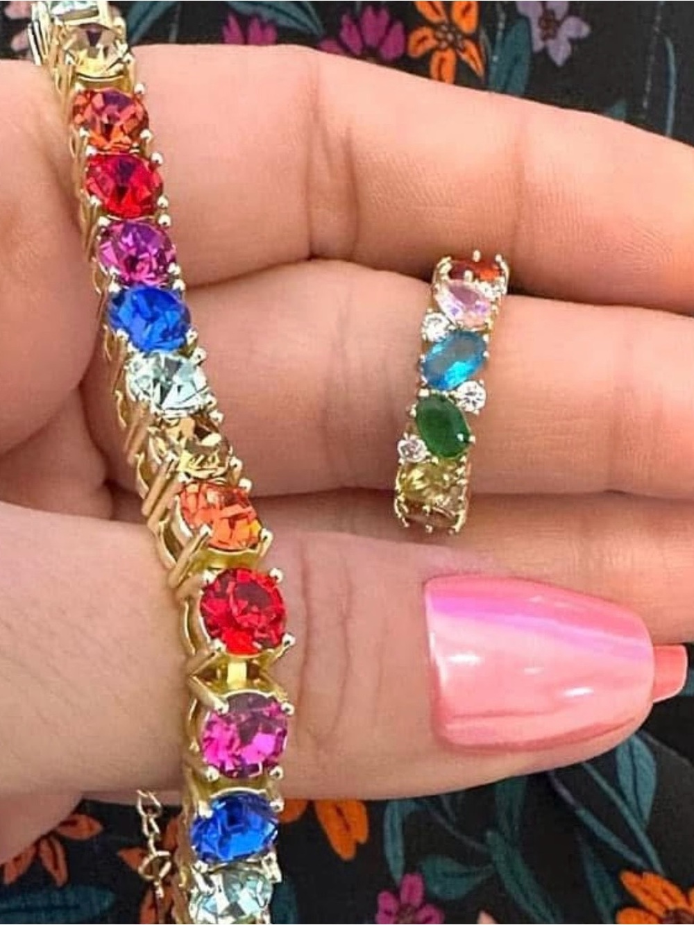 Park Lane “Rainbow” Mini Impression Bracelet! NWOT! Has Been Altered!
